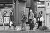 Queue at a bus stop