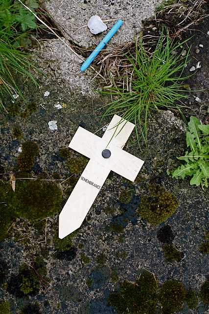 Litter on a Grave