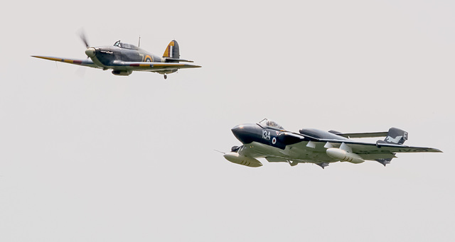 Sea Hurricane with Sea Vixen