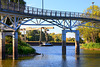 Havelberg, Fußgängerbrücke zur Spülinsel