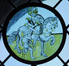 St. Martin Stained Glass Roundel in the Cloisters, October 2017