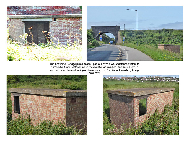 WW2 Seaflame Barrage pump house - Bishopstone - Sussex - 20 8 2021