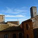 Italy, San Gimignano, Roofs of Palazzo Comunale and the Top of Torre dei Becci