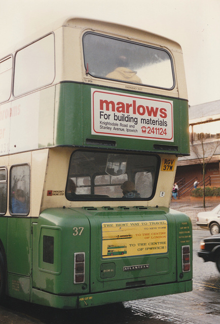 Ipswich Buses 37 (RGV 37W) - 3 Feb 1990 (110-21)