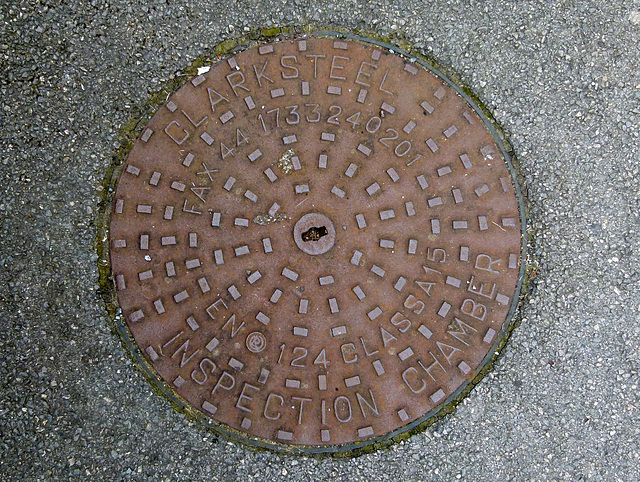 Manhole cover in Richmondshire