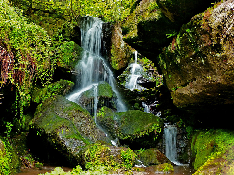 Lichtenhainer Wasserfall - The Lichtenhain waterfall - PiP