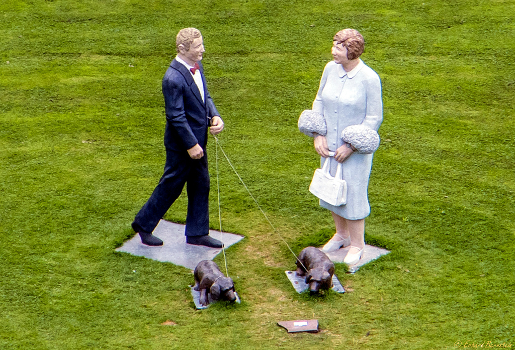 Christel Lechner: Herr und Frau Seebach mit Hund