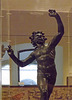 Detail of the Bronze Faun from the House of the Faun in Pompeii in the Naples Archaeological Museum, July 2012