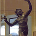 Detail of the Bronze Faun from the House of the Faun in Pompeii in the Naples Archaeological Museum, July 2012