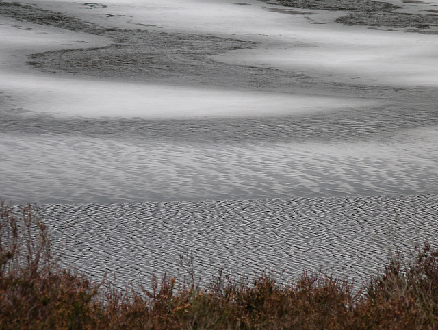 Hurst Reservoir part frozen