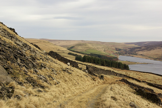 east to The Woodhead Pass