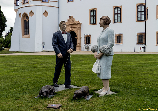 Christel Lechner: Herr und Frau Seebach mit Hund