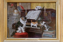 "La leçon de piano" (Henriëtte Ronner-Knip - 1890)