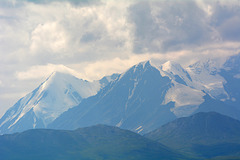 Alaska Range in Clouds