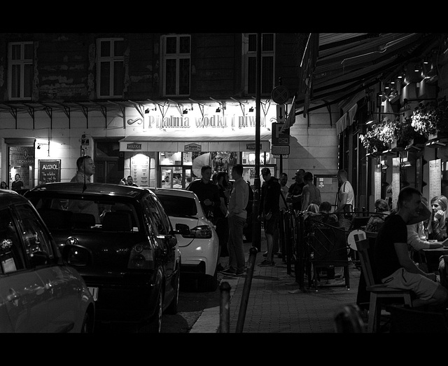 Kazimierz in Kraków by night