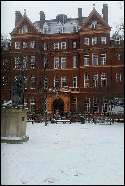 snow at the National Hospital