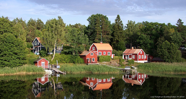 Kvälls sol i Köpmannebro. 6.Juli.2018.