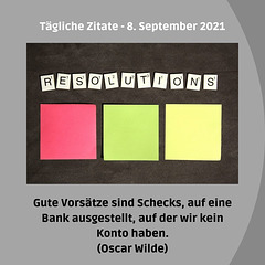 Tägliche Zitate - 8. September 2021