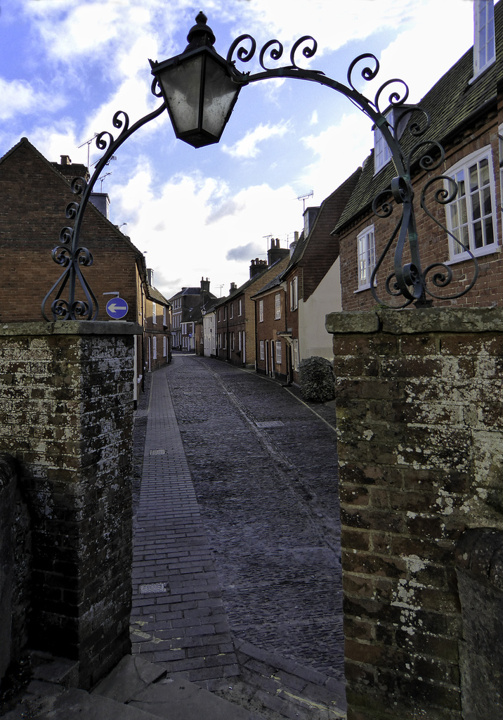 View along Church Lane Farnham