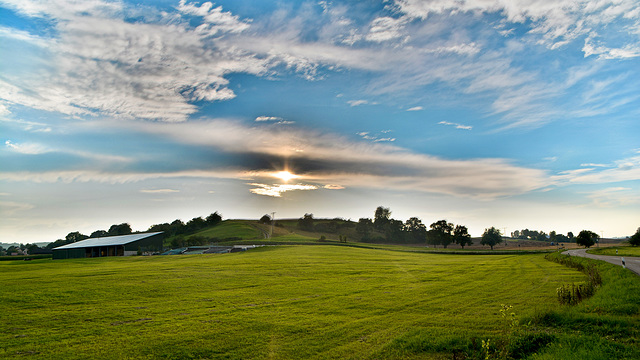 Landscape in the evening light