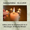 Kalenderblätter -  1. Dezember 2019