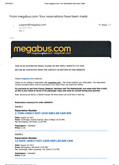 Megabus 'ticket' - 19 Aug 2017 (Upper part :  1 of 2)