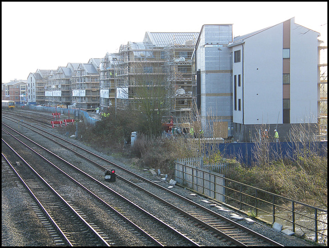 new blocks by the railway