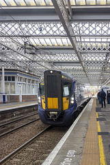 Glasgow Train approaching Platform 1, Paisley Gilmour Street Railway Station