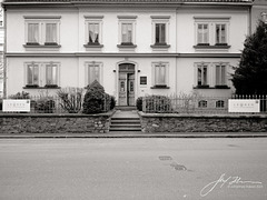 Leoben Hausfassade BW