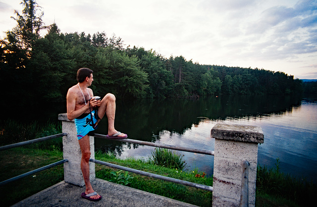 Surveying The Lake At GNI