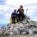 Alan and Dave Woodhouse on summit of Ruadh Stac Mor,Beinn Eighe