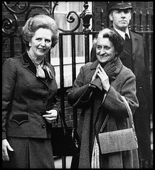 Margaret Thatcher and Indira Gandhi