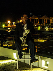 Aliya Hotel by night, Sigiriya