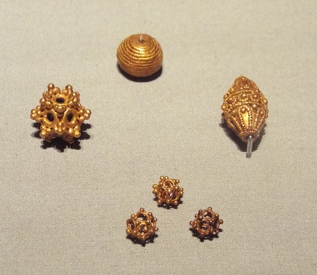 6 Beads with Granulated Decoration in the Metropolitan Museum of Art, July 2017