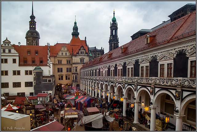 Blick aus dem Verkehrsmuseum Blick aus dem Verkehrsmuseum