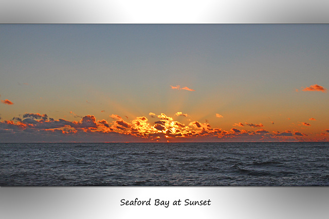 Seaford Bay at Sunset - 14.1.2016