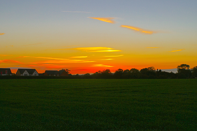 Early autumn sunset