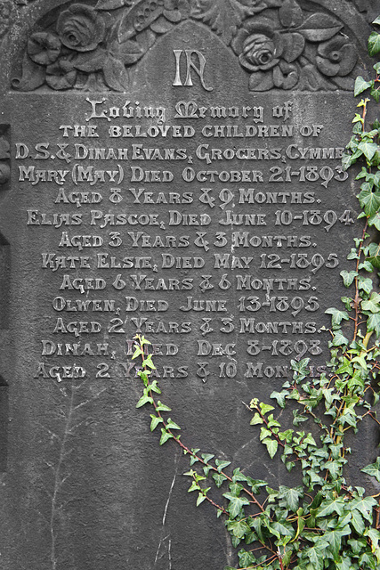 Grim reading at Trealaw Cemetery