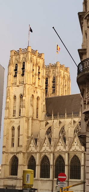 A waving Belgian flag : we are welCome