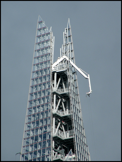 hanging off the Shard