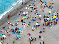 Colorata vita da spiaggia