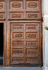 Carved wooden door