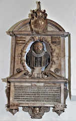 st margaret's church, barking, essex (32)c17 tomb of francis fuller +1636 with bust, attrib to john colt the younger