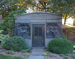 Stewart Mausoleum in Greenwood Cemetery, September 2010