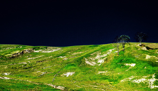 Sant'Agata Feltria (RN). Paesaggio di Ugrigno.  -  Landscape in fantasy