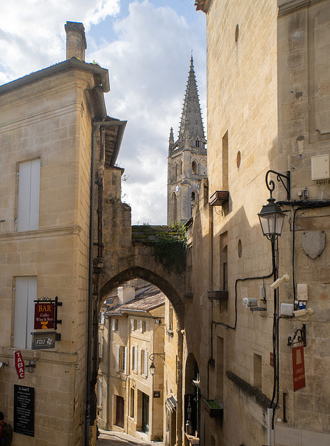 Arch and bell tower, Saint-Émilion