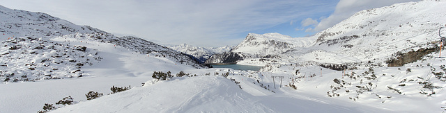 Alpenpanorama mit Kops-Stausee