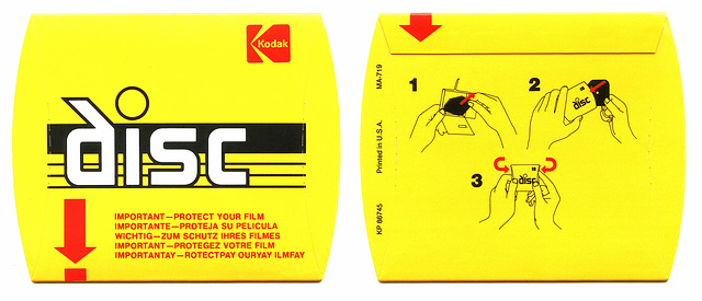 Kodak Disc Film Protector Sleeve