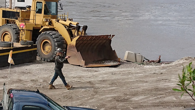 Tony Beets am Hafen Dawson