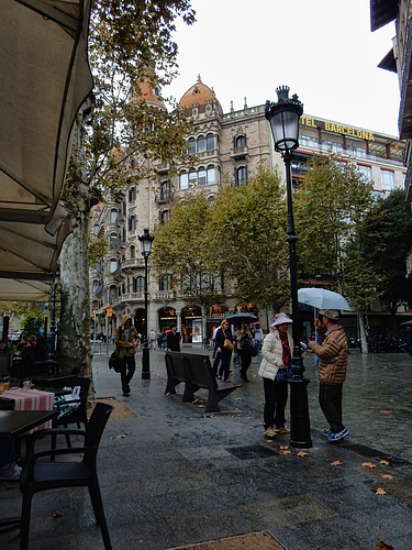 rainy day in Barcelona